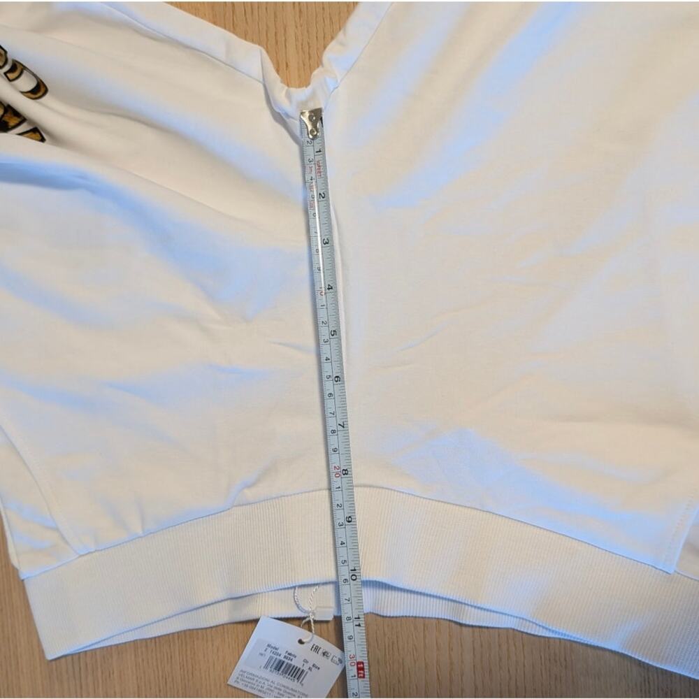 Moschino Underwear Pants Womens XL White Logo Print Cotton Ankle Sweatpants NWT - Picture 7 of 11